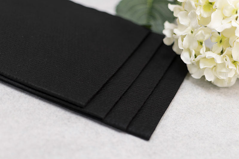 Black Embossed Biodegradable Disposable Towels