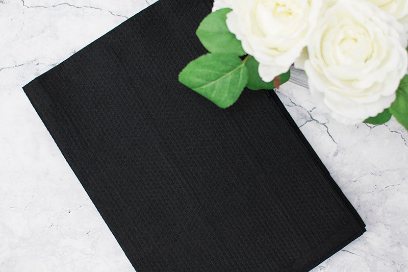 Black Embossed Biodegradable Disposable Towels